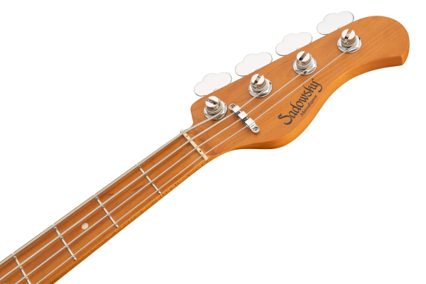 Sadowsky MetroExpress 21-Fret Hybrid P/J Bass, Roasted Maple Fingerboard, 4-String - Solid Ocean Blue Metallic High Polish
